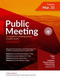 City Councilors and Administration Launch Public Process to Develop Naming and Renaming Standards for Public Assets