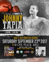 City to Honor Johnny Tapia on September 23, 2017
