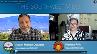 Southwest View featuring City Councilor Klarissa Peña and County Commissioner Steven Michael Quezada