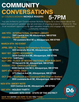 District 6 Councilor Nichole L. Rogers' "Community Conversation" - June 5, 2025