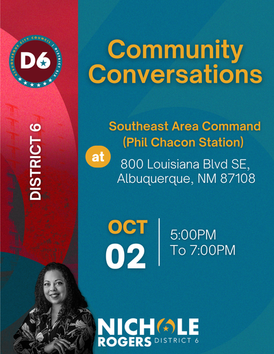 District 6 Councilor Nichole L. Rogers' "Community Conversation" - Oct. 2, 2025