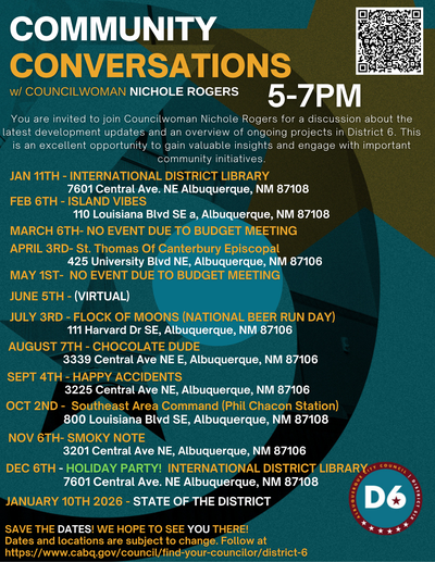 District 6 Councilor Nichole L. Rogers' "Community Conversation" - Oct. 2, 2025