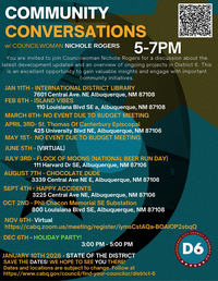 District 6 Councilor Nichole L. Rogers' "Community Conversation" - Nov. 6, 2025