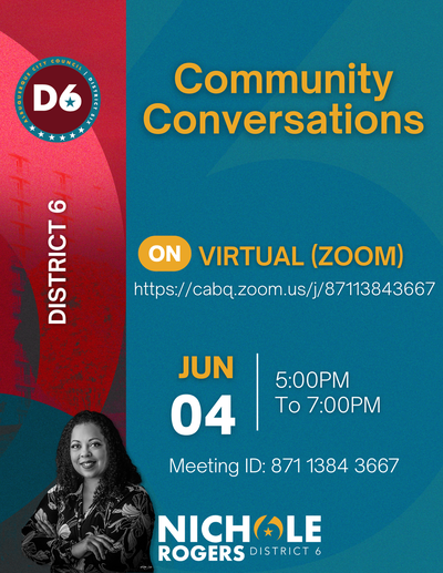 District 6 Community Conversations - June 4, 2026