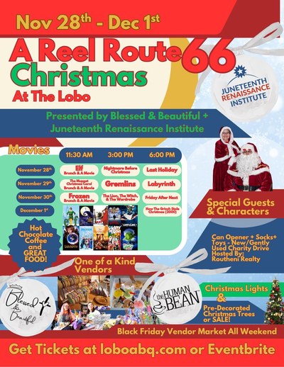Enjoy the "Reel Route 66" Christmas Movies at the Historic Lobo Theater