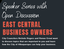 Save the Date: January 28, 2026 - East Central Business Owners Speaker Series
