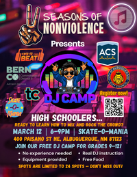 Register now for "Seasons of Nonviolence" DJ Camp and Skate Event!