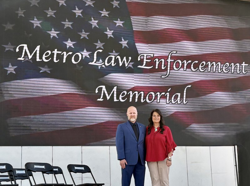 City Councilors Dan Champine and Renée Grout join City Leadership for Fallen Law Enforcement Officers Memorial