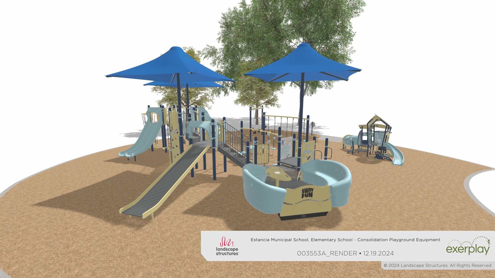 Santa Fe Village Park New Playground rendering -1