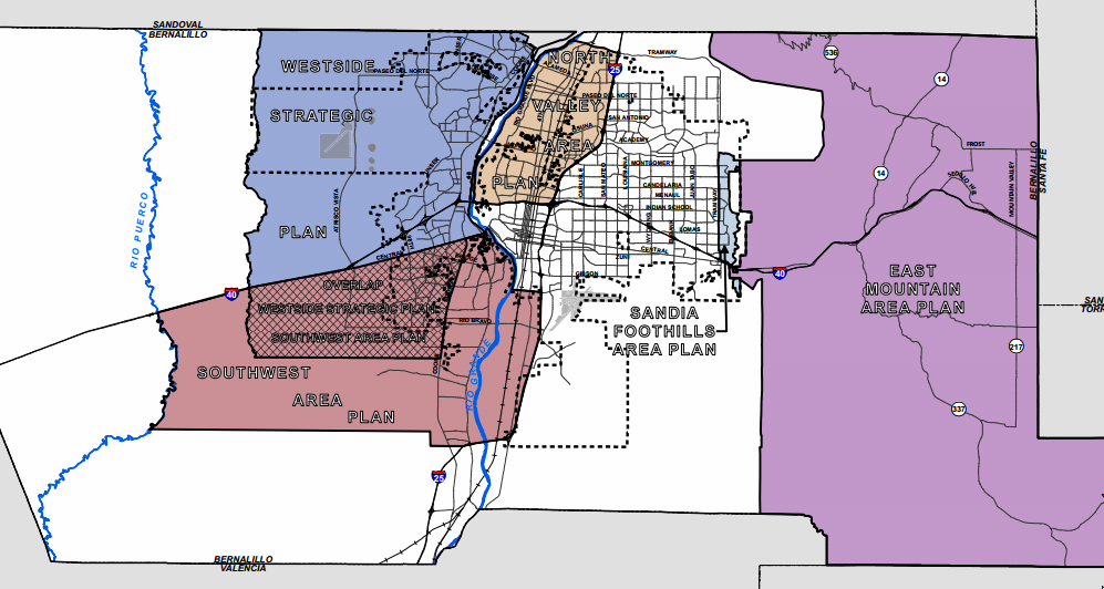 Area Plans Map