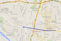 Map of Central Ave between 1st and Girard Map of Central Ave between 1st and Girard