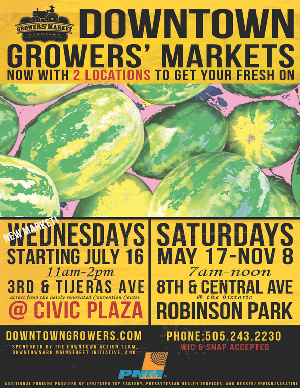 Downtown Growers' Market Flyer
