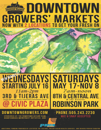 Downtown Growers' Market Flyer Downtown Growers' Market Flyer