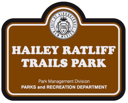Hailey Ratliff Trails Park Sign
