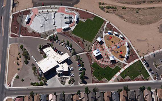 Birds Eye View of North Domingo Baca Park