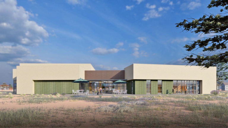 Architectural rendering of the planned Cibola Loop Multigenerational Center
