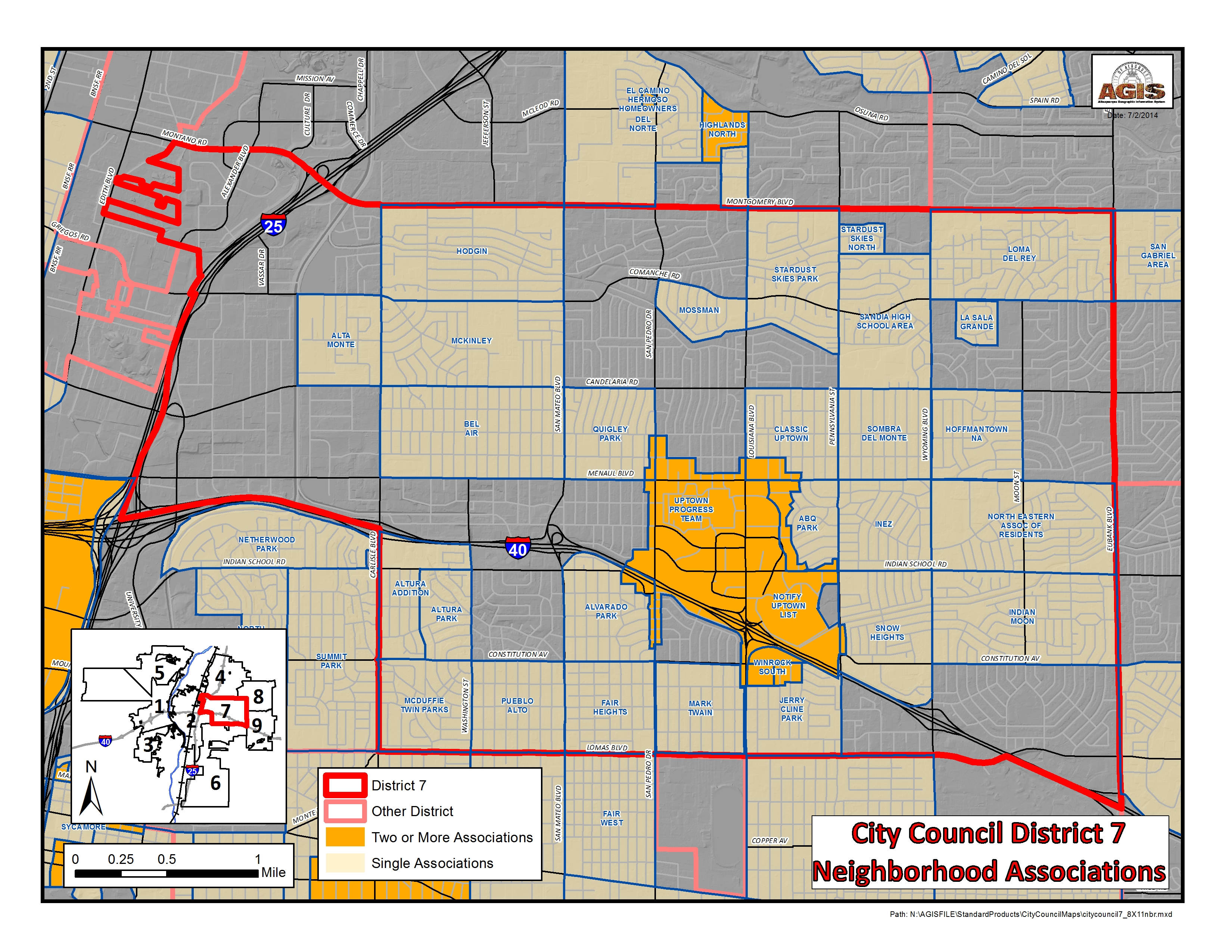 Neighborhood Map D7 — City of Albuquerque