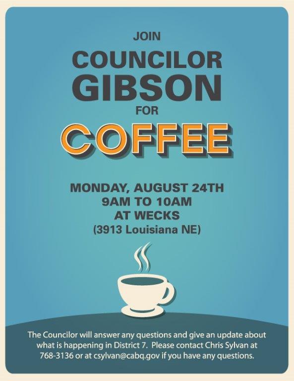 District 7 Coffee with a Councilor August