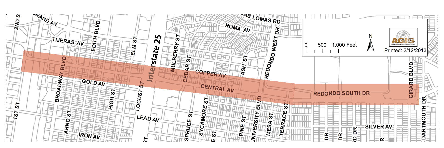 Central Complete Street Map