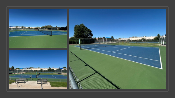 The popular tennis and pickle ball courts at Sierra Vista Tennis and Pickle Ball Complex have been completely resurfaced.