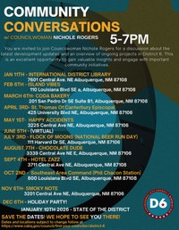 District 6 Community Conversation Dates 2025 District 6 Community Conversation Dates 2025