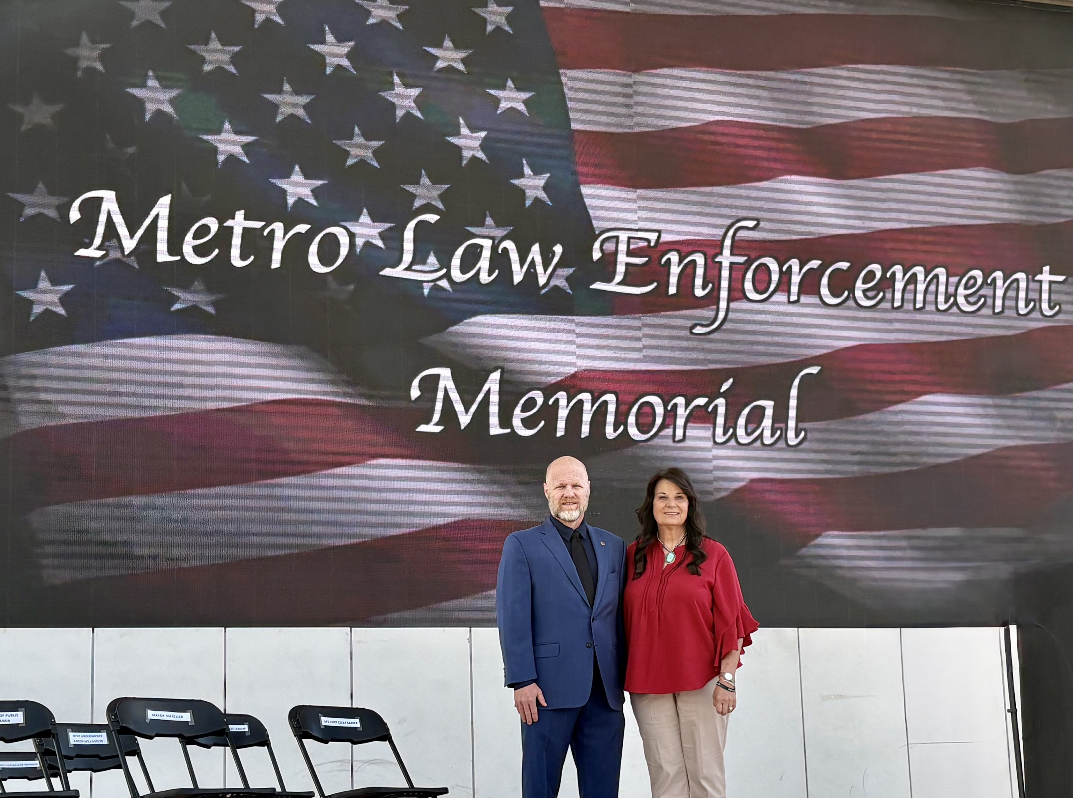 Councilors Dan Champine and Renée Grout join City Leadership for Fallen Law Enforcement Officers Memorial