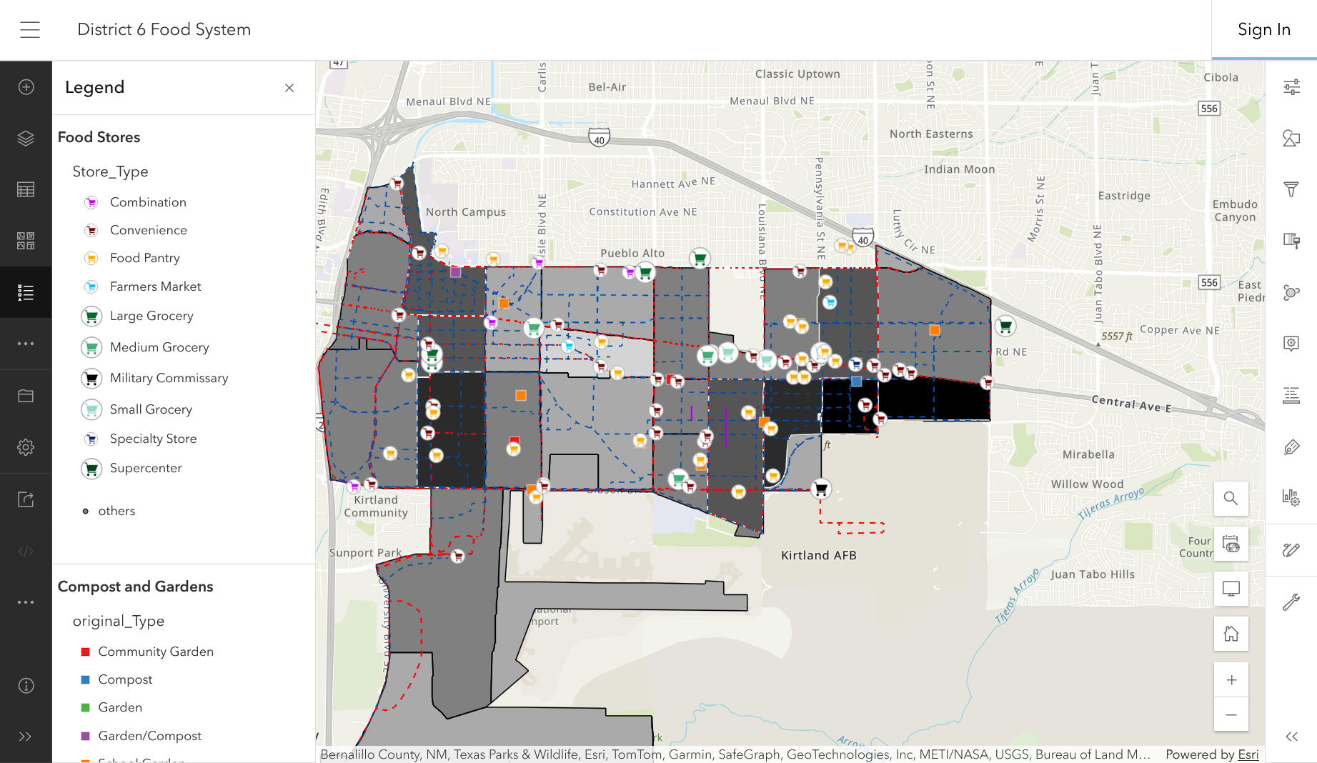 District 6 Food Systems Map photo