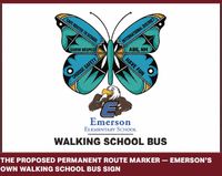 Marker for the Proposed Emerson Elementary's Five Blocks for Life Walking School Bus