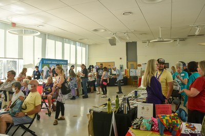 Photo of the crowd at the 2025 Red and Green VegFest.