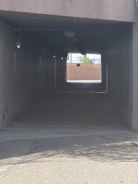 Photo showing rehabilitated Jerry Cline Tunnel at Louisiana Blvd