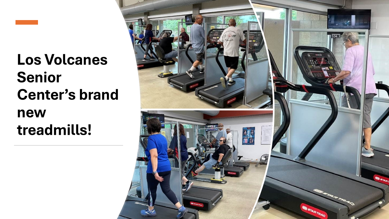 Los Volcanes Senior Center gets new treadmills