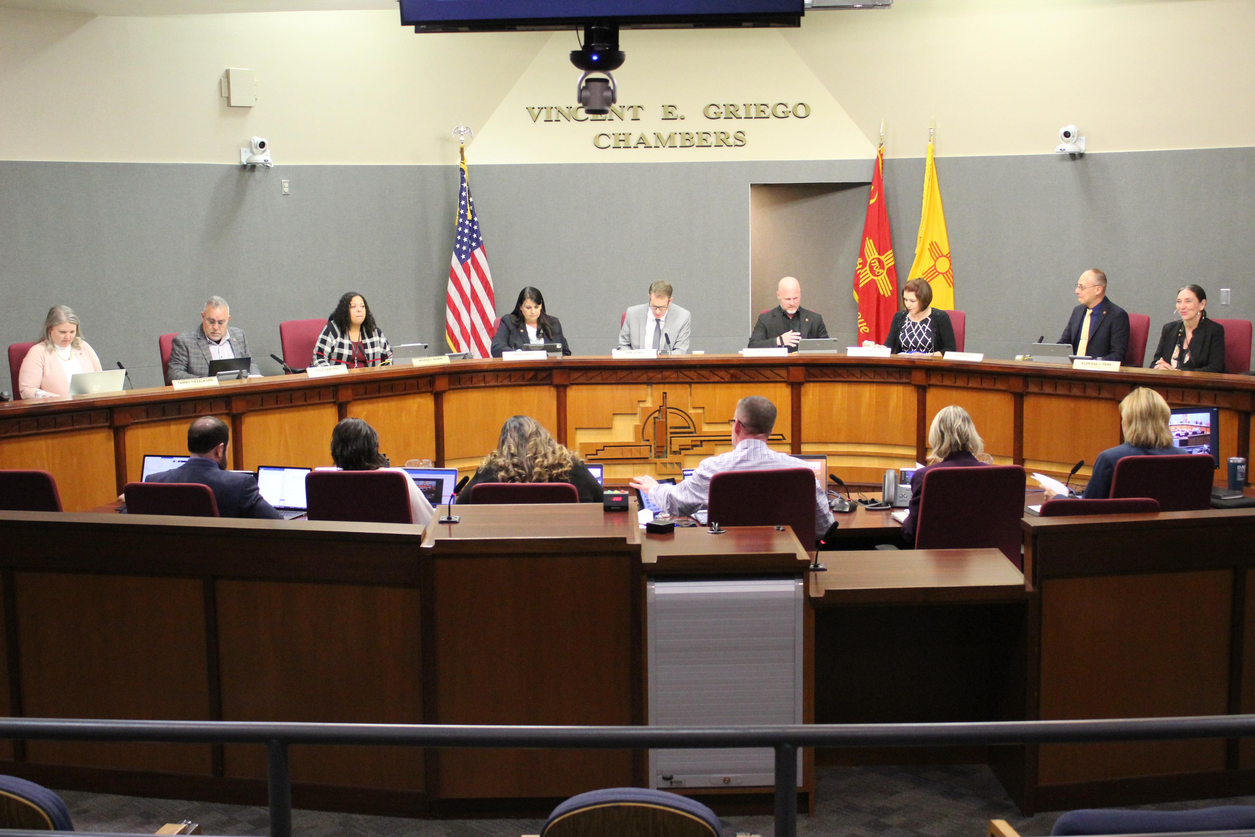A photo of the City Council in session.