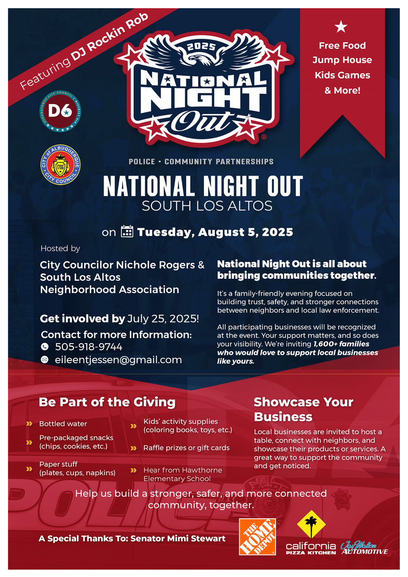 Council District 6 NNO 2025 Flier