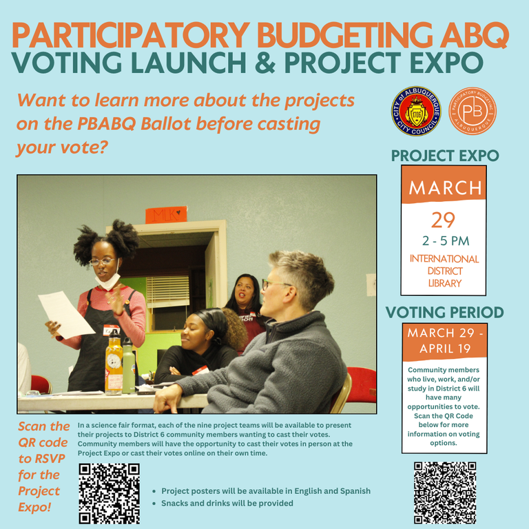 Participatory Budgeting Enters Voting Phase