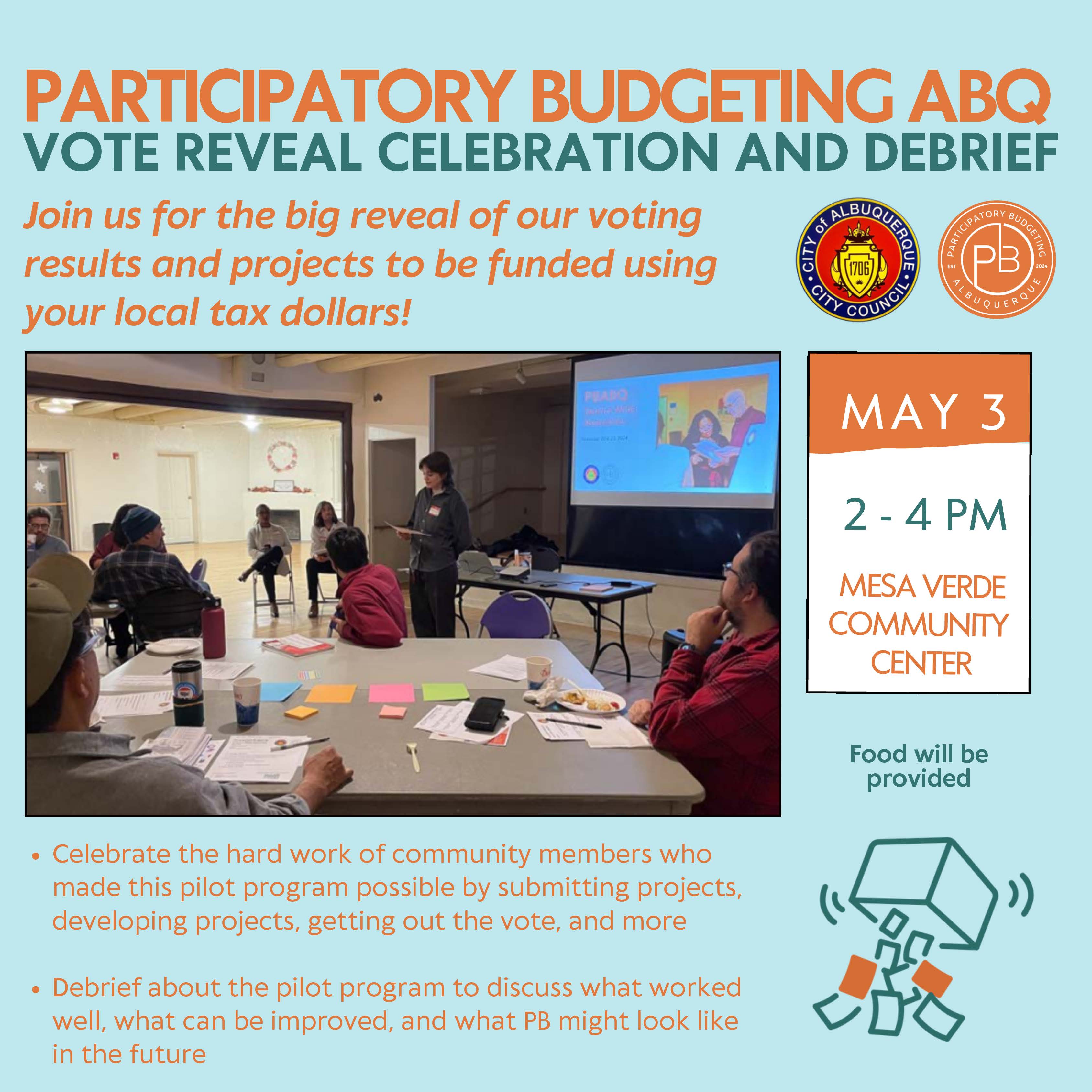 Participatory Budgeting ABQ To Reveal Voting Results on Community Driven Projects
