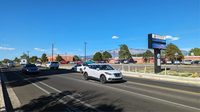 Automotive traffic outside of Sandia High School