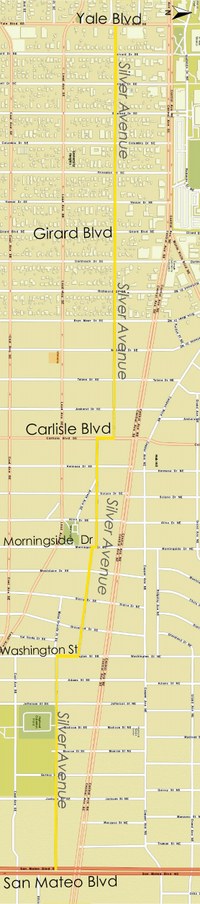 Silver Ave Map Silver Ave Map