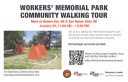 Invitation to Walking Tour and Discussion of New Design Concepts for Workers' Memorial Park