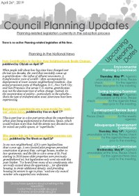 City Council Planning Newsletter