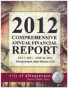 2012 City Financial Report Cover
