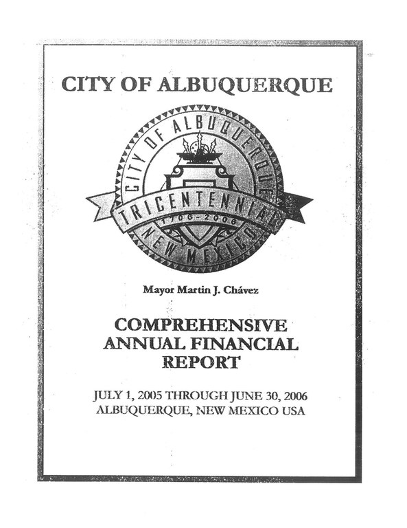 Comprehensive Annual Financial Report 2006