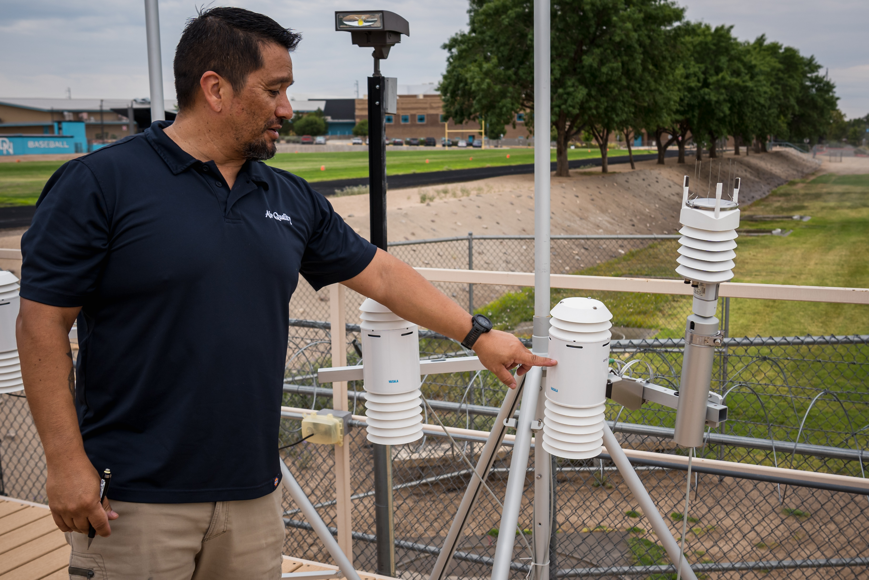 A photo of Air Quality monitoring.