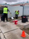 Biowaste Cleanup April 2024 -  team cleaning