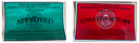 Red or Green Food Inspection Stickers