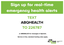 Sign up for real-time emergency health alerts