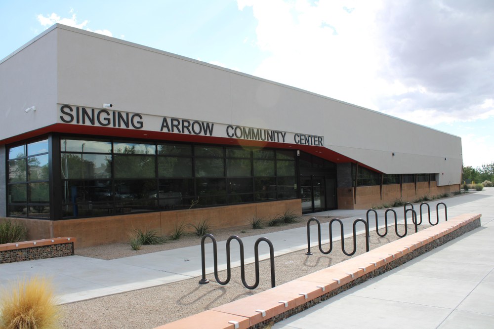 SACC 1 Entrance to Singing Arrow Community Center
