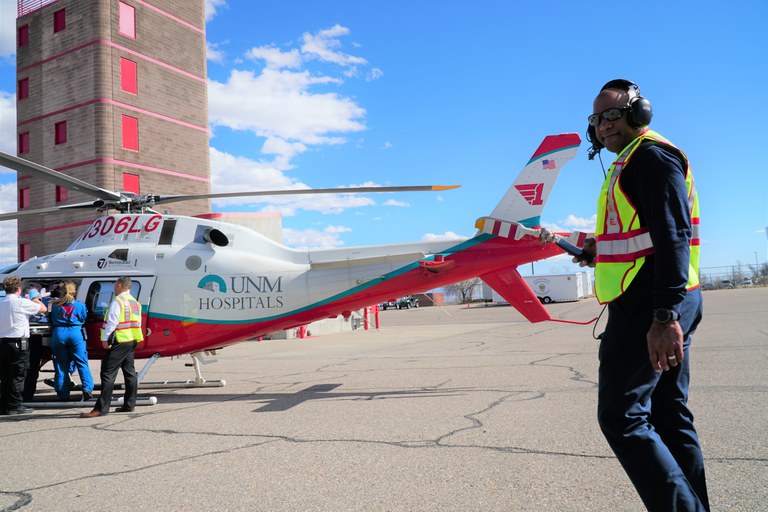 AFR personnel working with UNM Lifeguard