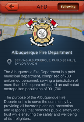 caption:Screenshot of the mobile app PulsePoint.