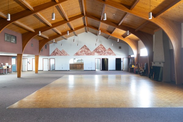 International District Opportunity Center Dance Florr Interior of the International District Opportunity Center with open area and dance floor.
