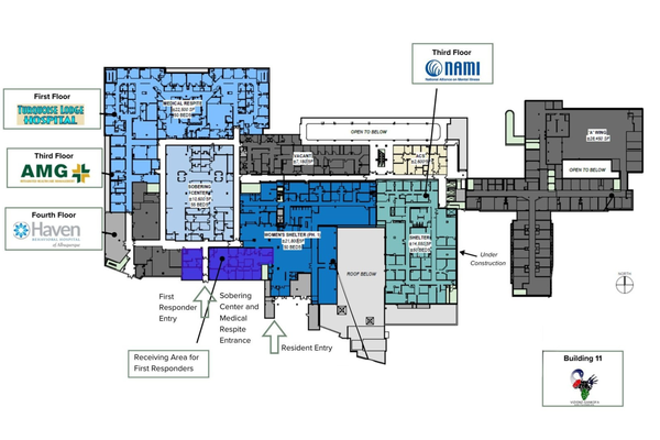 Gateway Center Floor Plan Floor plan for the Gateway Center